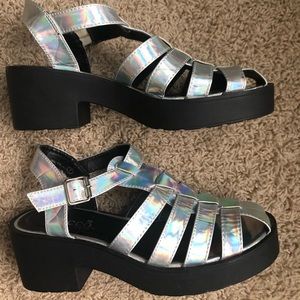 Bucco Holographic Sandals